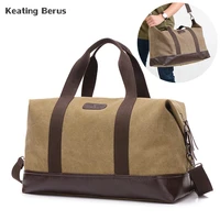 canvas travel bags duffle bag for men women traveling handbag carry on luggage weekend bag outdoor shoulder bag back pack