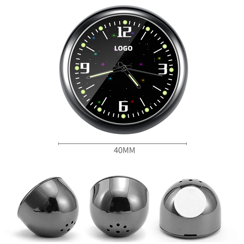Светящиеся спортивные часы на приборную панель автомобиля с воздушным зажимом