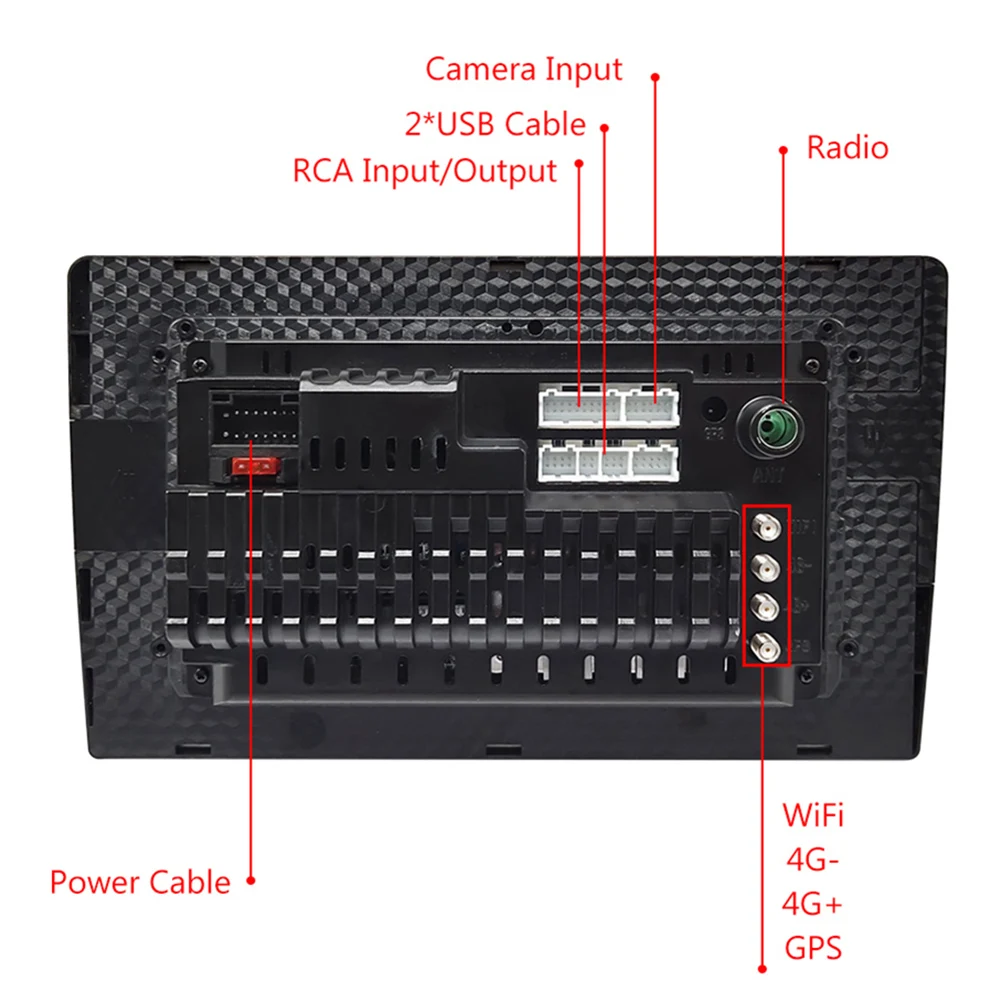 

9 inch Touchscreen Android 10.0 6GB 128GB GPS Navigation 5.0 WiFi Car Radio with 4G SIM Card Slot + External Mic