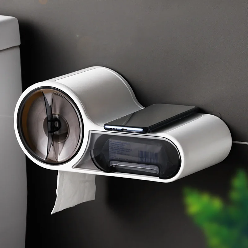 

Whistle Bathroom accessories Toilet Paper Holder Rack Waterproof Wall-Mounted Toilet Roll Paper Storage Bathroom storage Box