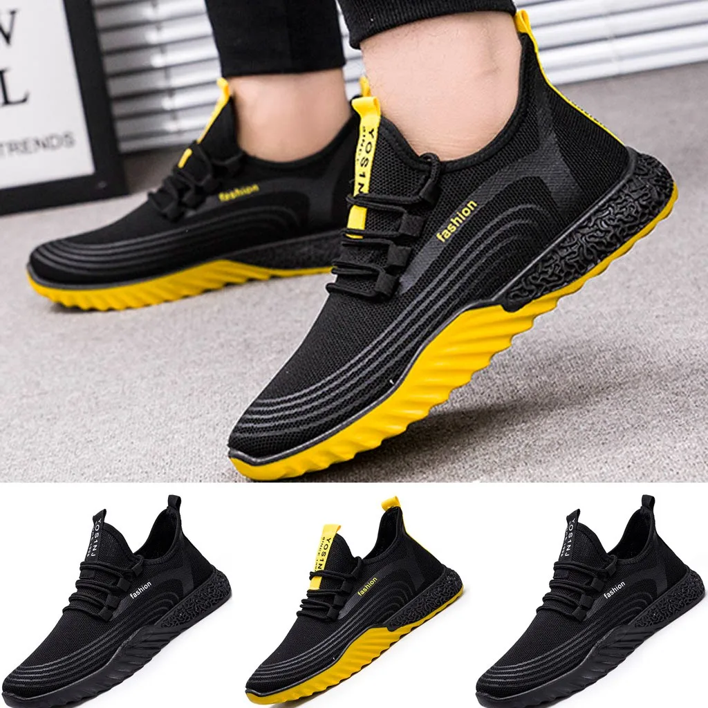 

Men's Sneakers Casual Sports shoes Vulcanize Shoes Man Lace up Wear-resistant Flat Shoes tenis masculino Mesh Breathable Sneaker