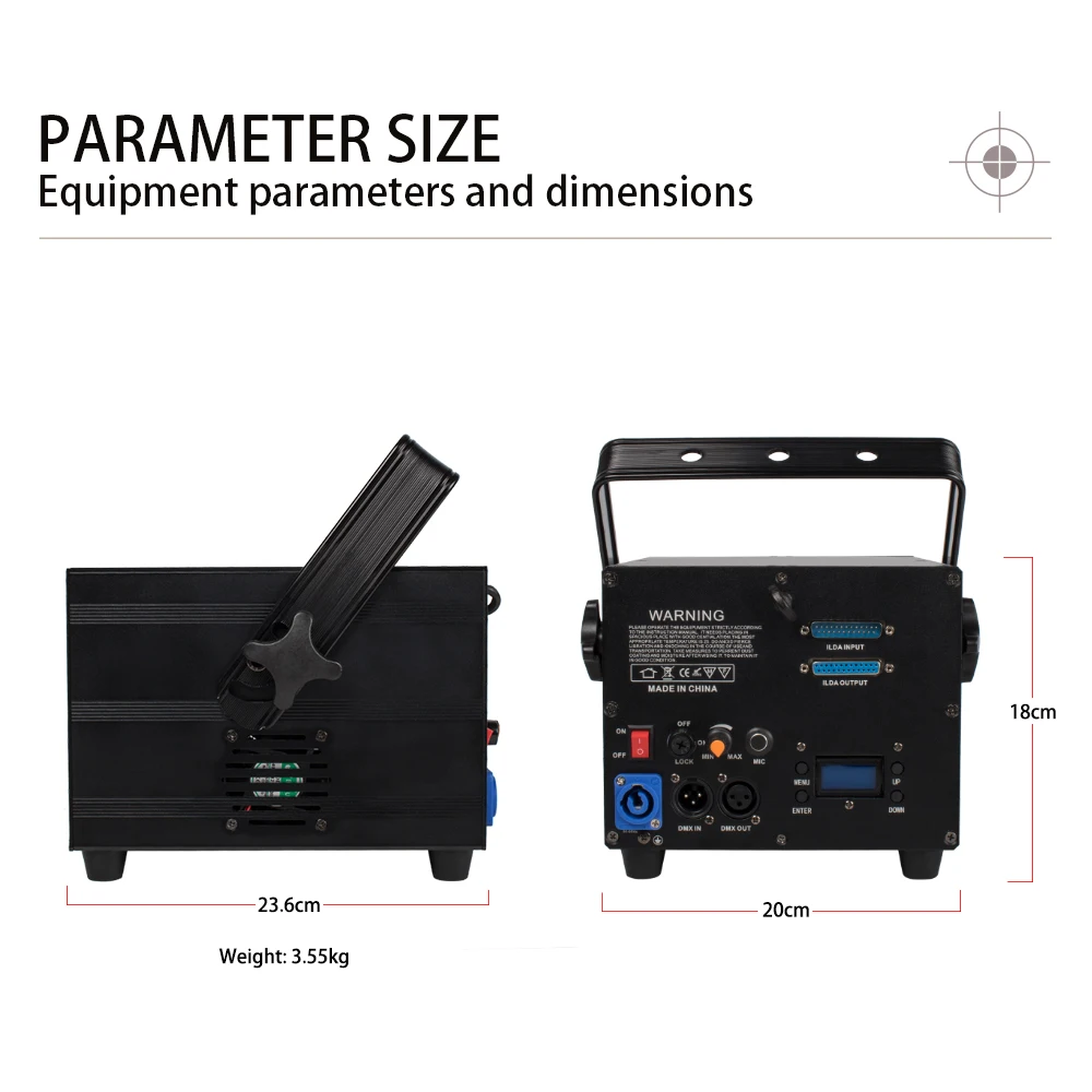 SHEHDS Проектор светового эффекта 3 Вт RGB