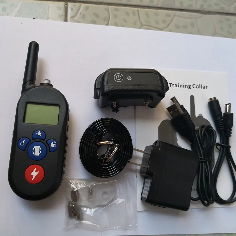 

800m Electric Dog Training Collar Pet Remote Control Waterproof Rechargeable With LCD Display For All Size Shock Vibration Sound