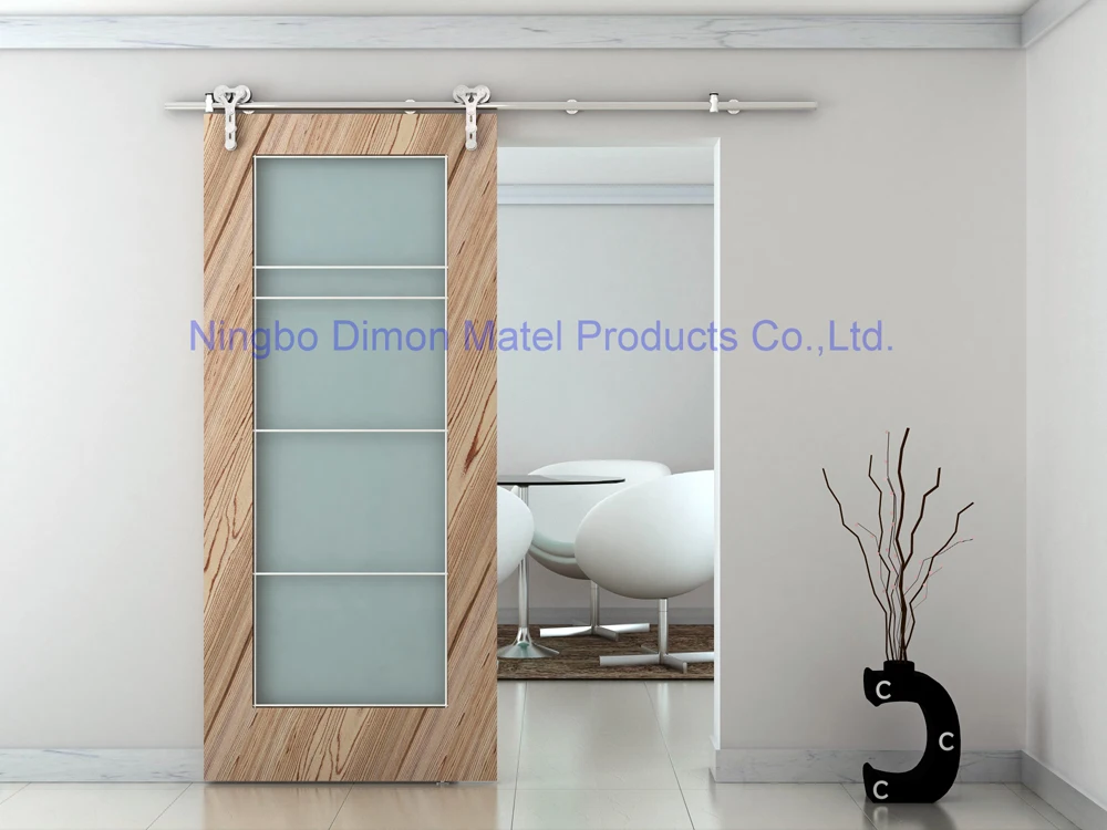 Free Shipping Dimon stainless steel 304 hanging wheel America style sliding door hardware DM-SDS 7105 without track | Обустройство