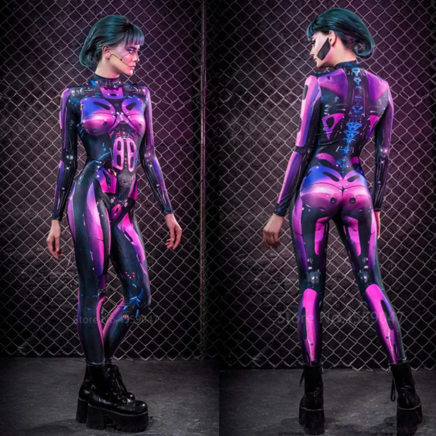 Женские костюмы на Хэллоуин одежда для косплея робота воина женский сексуальный