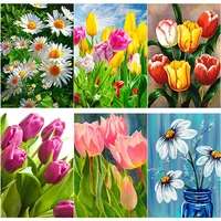 new 5d diy diamond painting manual gift lily flower diamond embroidery cross stitch full square round drill crafts home decor