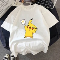 pikachu funny t shirt cartoon pokemon short sleeve japanese anime t shirt boys girls street fashion style childrens tops