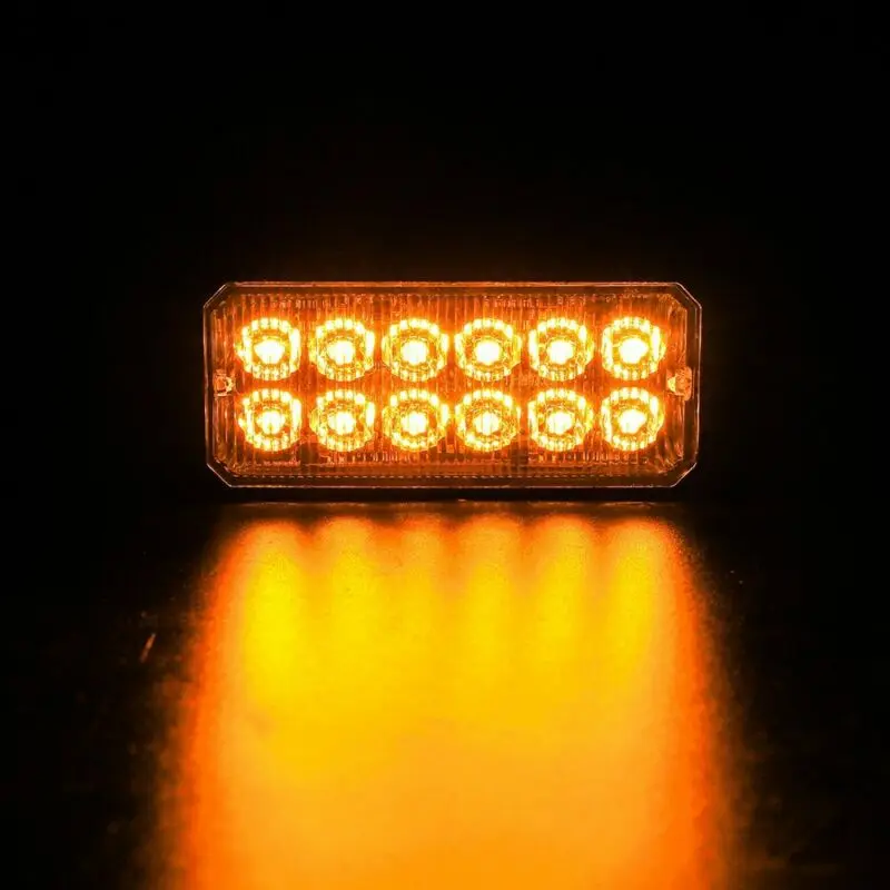 

Amber Strobe Light 4300k Yellow Car Truck Emergency Warning Hazard Flash