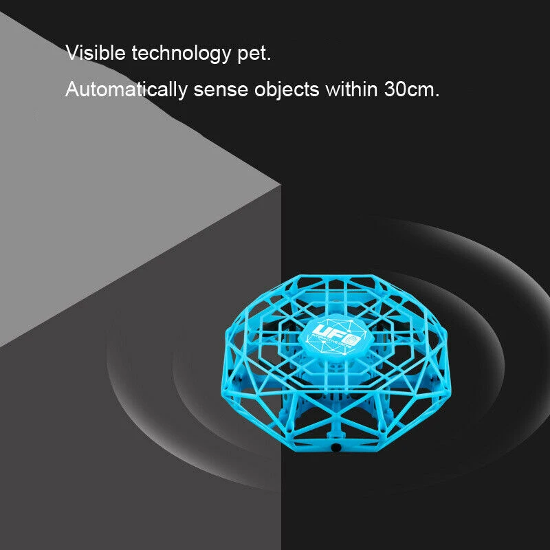 Мини летающий вертолет НЛО Радиоуправляемый Дрон 360 ° вращающийся умный мини для