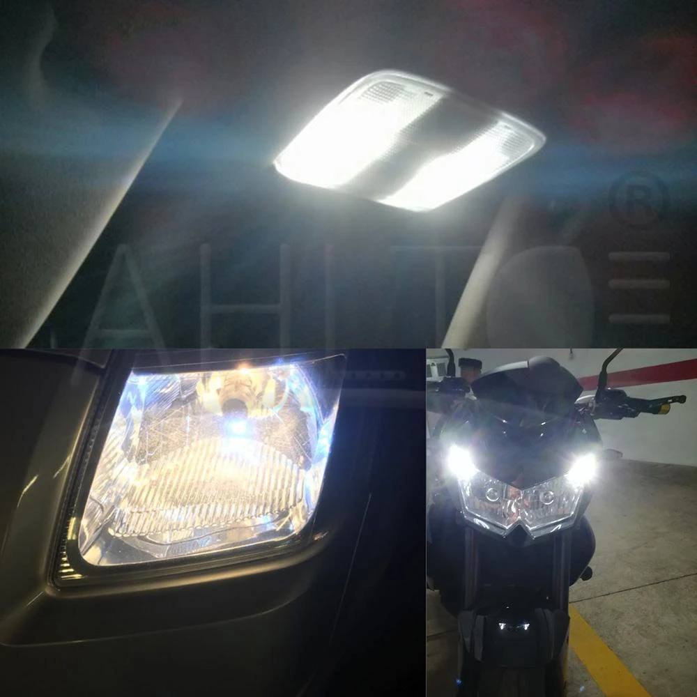 

10X T10 W5W Car Brake Leds Reverse Light CANBUS 5630 5730 6SMD Car Interior Reading Lamp License Plate Bulb Clearance Lights 12V