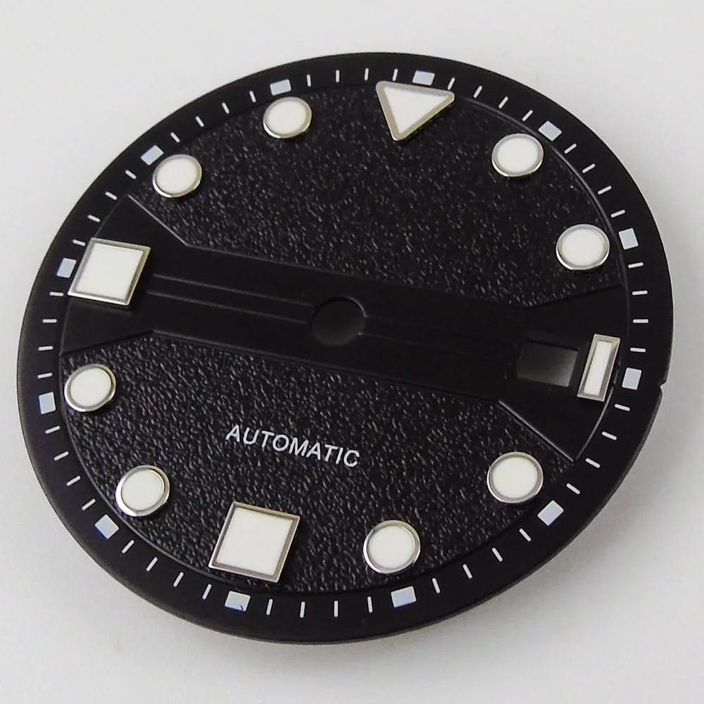 

31mm Black Stainless Steel Wristwatch Watch Dial Date Display for MIYOTA 8215 MINGZHU 3813