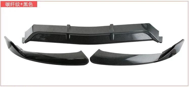 ABS CARBON FIBER ABS углеродное волокно Передние Губы разветвители бампер фартуки чашки закрылки спойлер для BENZ CLA класс W117 C117 CLA45 - Цвет: ABS CARBON FIBER