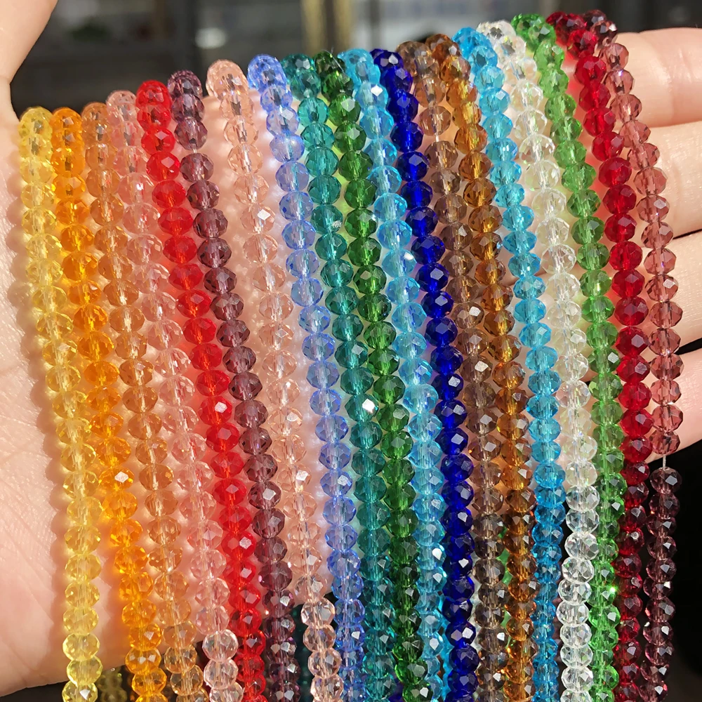 

Стеклянные бусины с гранями, 2/3/4 мм