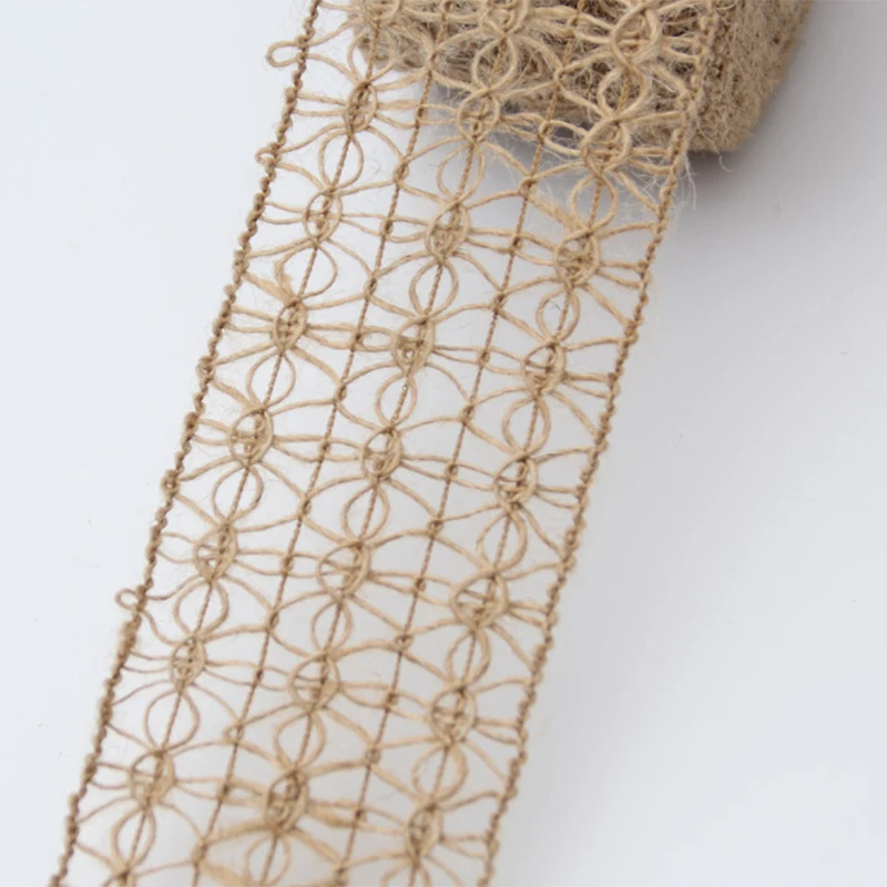 2 м натуральные гессийские джут шпагат с цветочным узором веревки для рукоделия