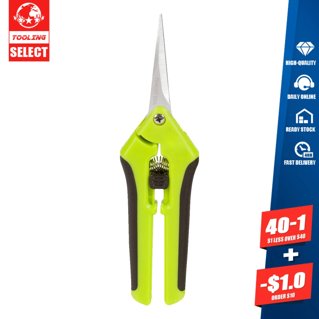 

FGHGF нержавеющая обрезка сада ножницы для фруктов ножницы для сбора в горшке отделка ветки сорняка маленькие ножницы инструменты для садово...