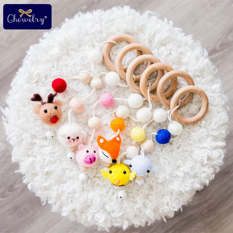 DIY Шерсть Войлок ручной работы милые животные из свиной шерсти войлочные шарики