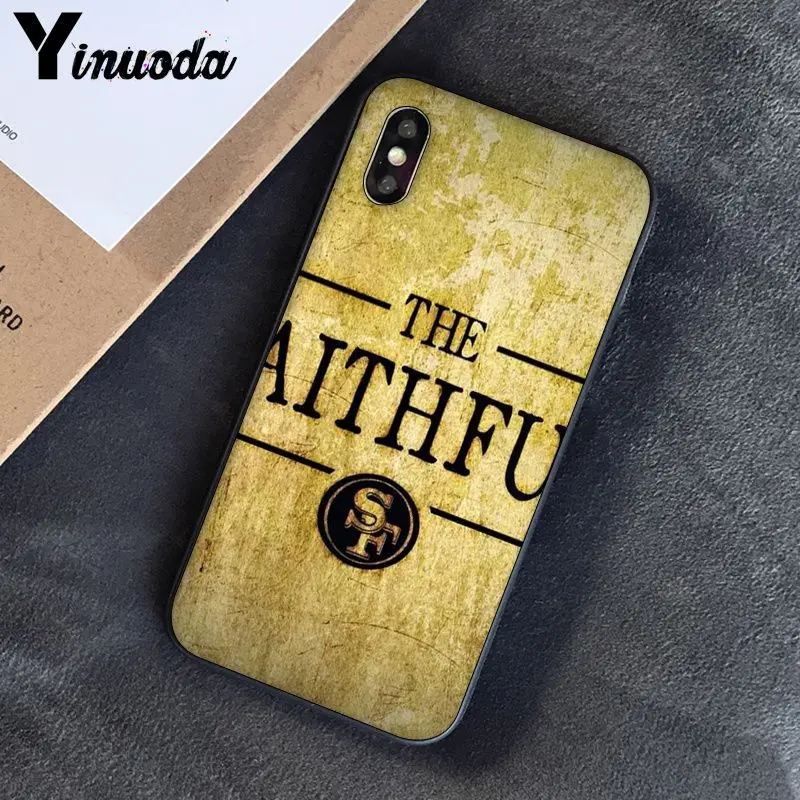 A8 Yinuoda San Francisco 49ers DIY роскошный высококачественный защитный чехол для iPhone 8 7 6 6S Plus 5 5S SE XR X XS MAX Coque 11 11pro max - Цвет: A8