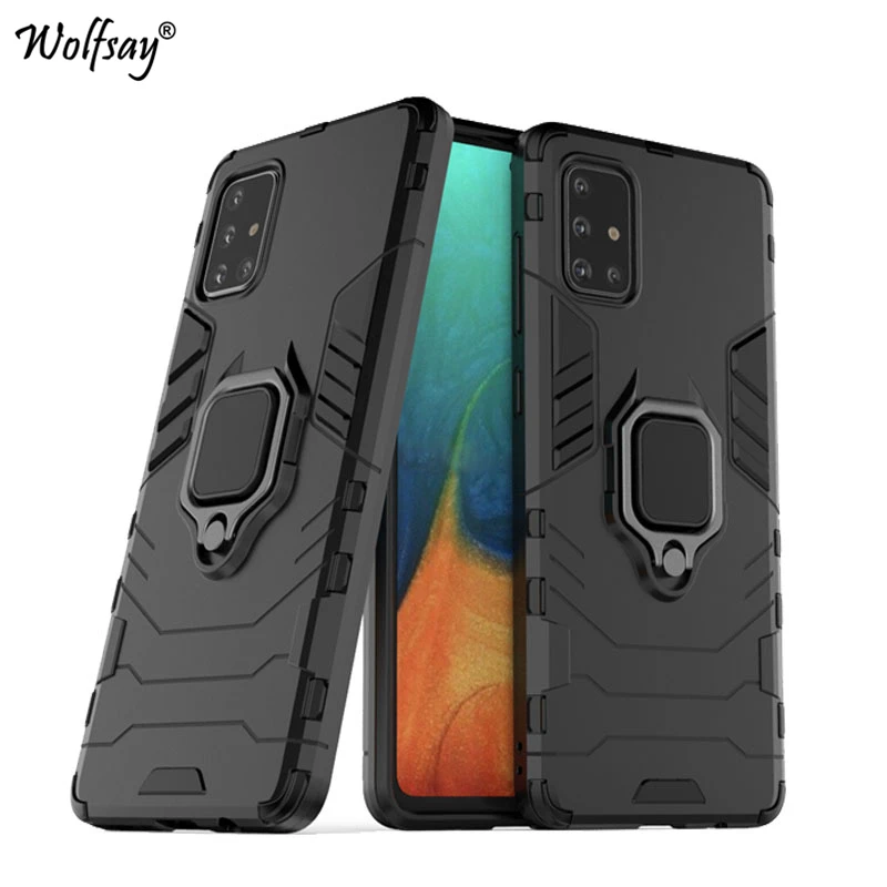 Чехол для Samsung Galaxy A71 чехол Goyar Armor с магнитной присоской ударопрочный полный