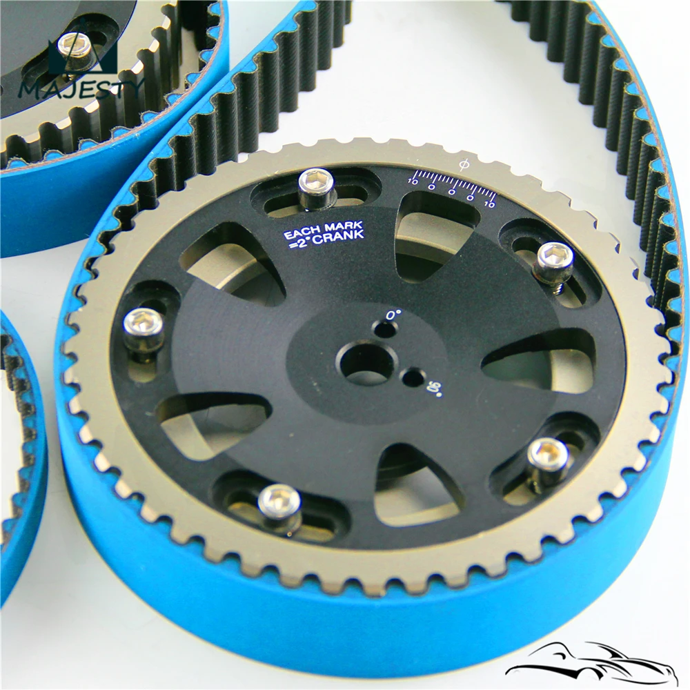 Ремень ГРМ + Balance Cam Gear подходит для EVO 1-9 Eclipse DSM 4G63 92-06 черный |