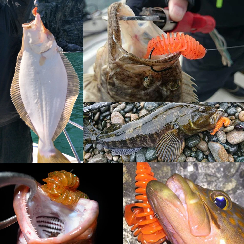 Мягкий шэд личинка рыболовная удочка 60 мм 1 г 12 шт Япония черви Pesca искусственные