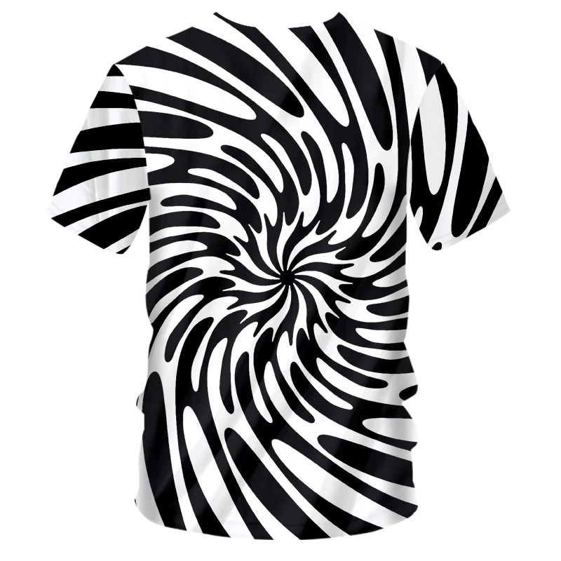 OGKB мужские футболки с v-образным вырезом Новое поступление принтом зебры черные