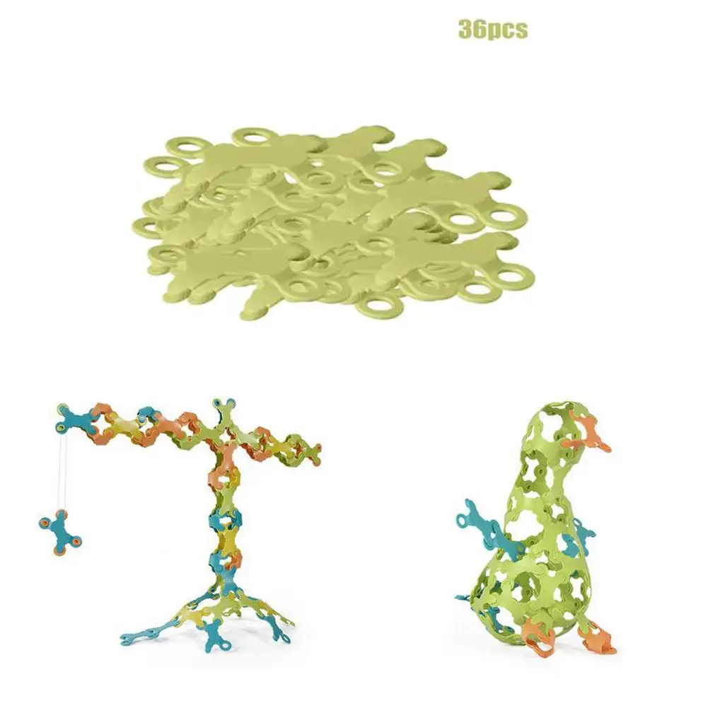 

New 36PC New Variety Building Blocks Assembling Toys Color Soft Building Blocks 3D Jigsaw Puzzles Educational Toys