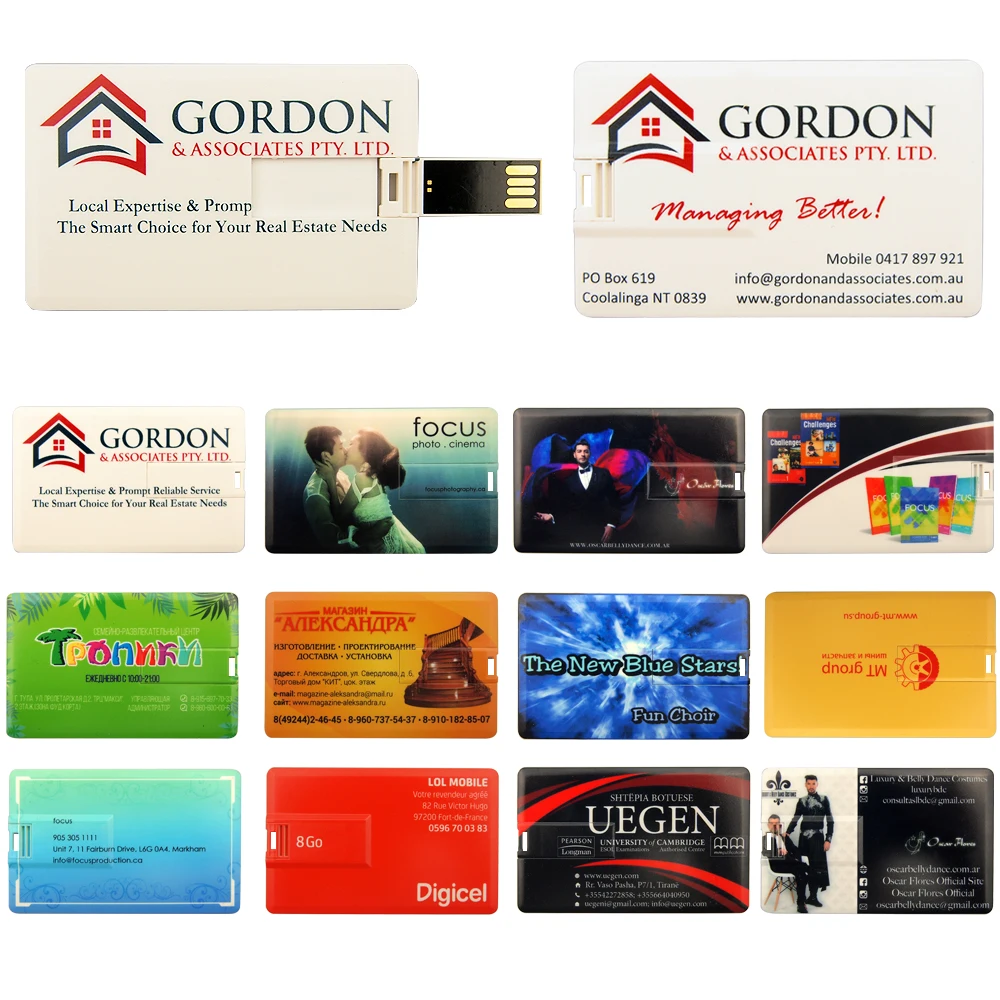 Новый кредитный банк карта USB флэш-накопитель Пользовательский логотип 1g 2g 4gb 8gb