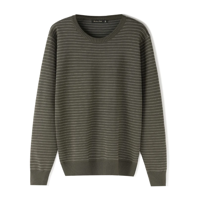 MuLS Brand Sweaters Men Pullovers Male 2019 Autumn New Round Neck Striped Sweater Jumpers Winter Spring O-Neck Cotton Knitwear | Мужская