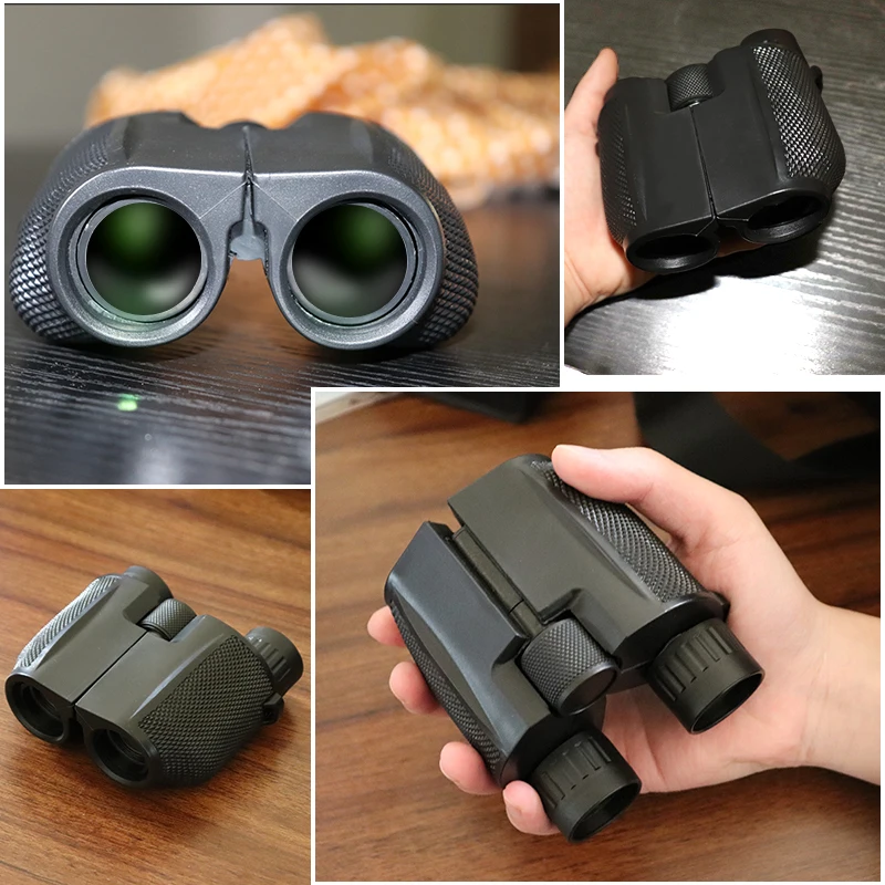 Портативный складной Профессиональный бинокль высокой четкости 10x25 BAK4