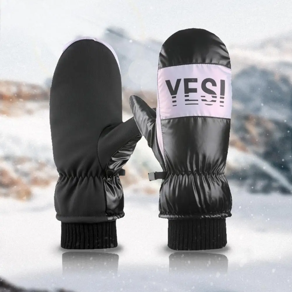 

Windproof 1 Pair Great Women Thermal Ski Gloves Lightweight Winter Gloves Protective for Sports