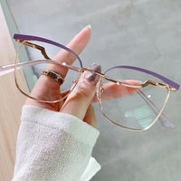 trendy fashionable anti blue light womens flat lens can be equipped with myopia film 525