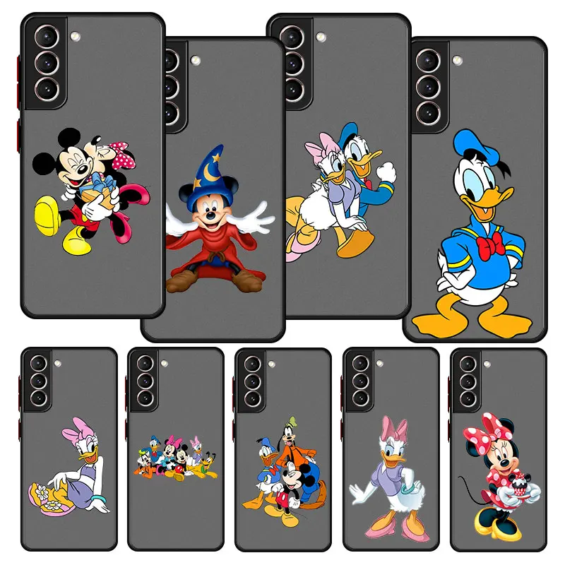 

Translucent Matte Case For Samsung Galaxy S21 S20 FE S21 S20 Ultra S21 S20 S10 Plus S10 Lite Coque Disney Mickey Mouse And Dumbo