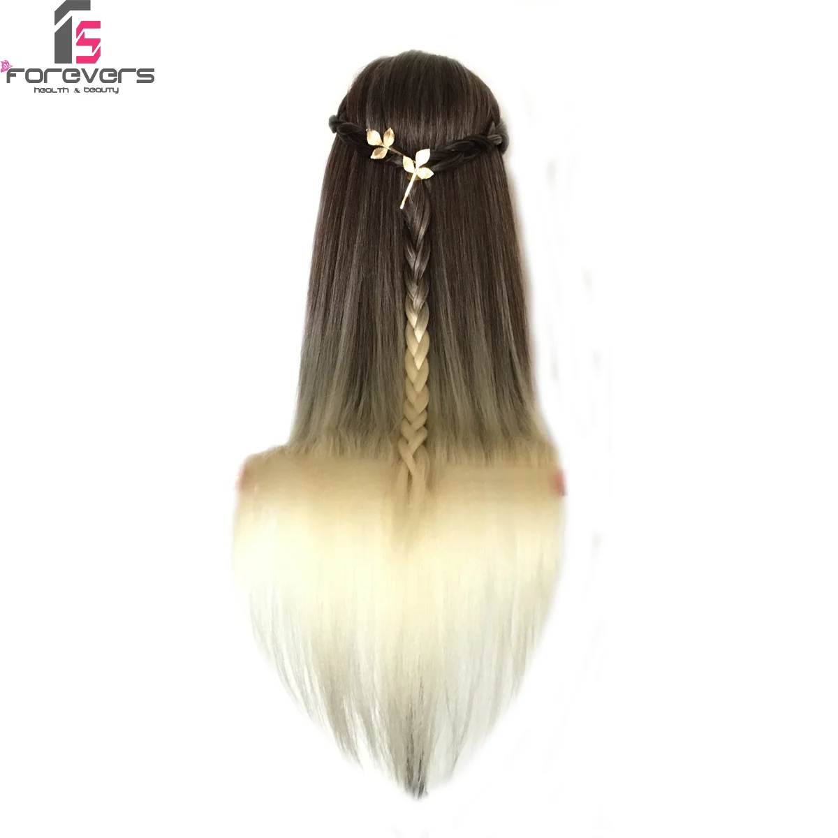 100% красочная голова для тренировки волос манекен укладки кукла кофейное золото +