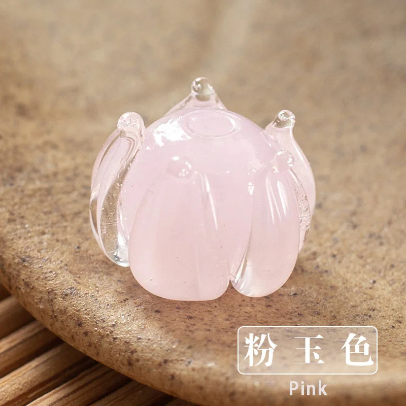 pink 10 шт. 12 мм* 10 мм чешские стеклянные цветочные бусины для серьги для изготовления ювелирных изделий шпилька ручной работы аксессуары для DIY - Цвет: pink