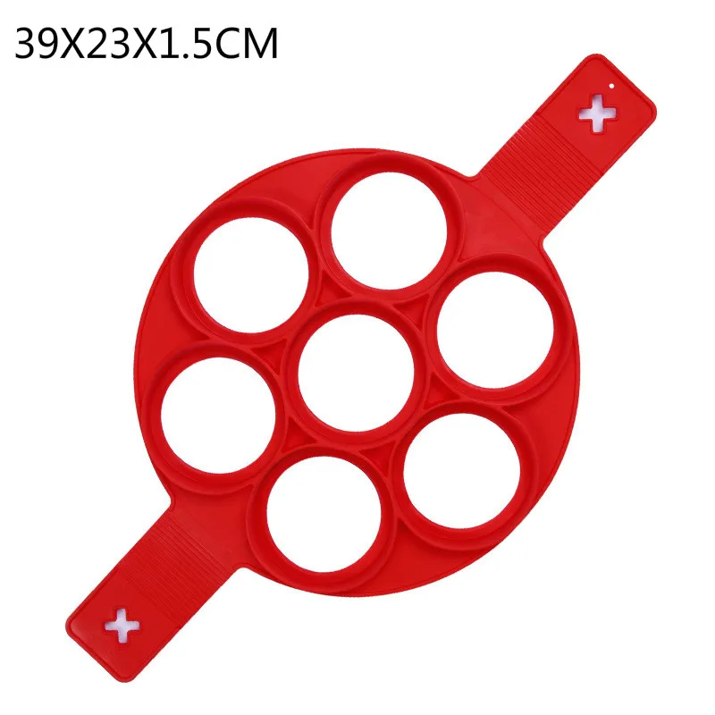 Новая силиконовая форма для жарки яиц кухонная красная антипригарная сковородок