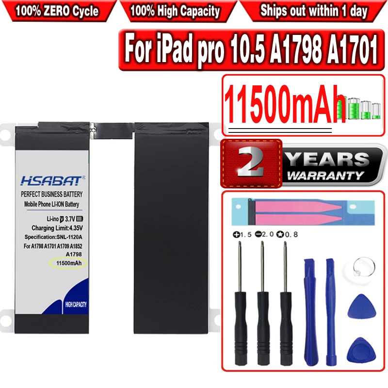

Аккумулятор HSABAT для планшетного ПК, 11500 мАч, аккумулятор для телефона, A1798, A1701, A1709, A1852, A1793