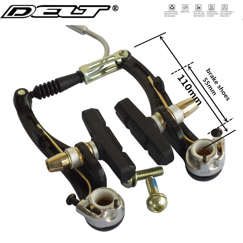 

Mountain MTB Bicycle bike V brake Front or Rear 55MM shoes tube Caliper 110mm Accessories