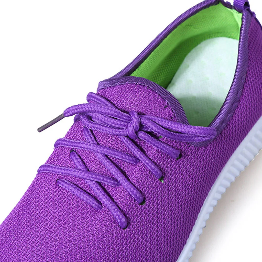 Women Sneakers Outdoor Solid Round Toe Breathable Loafers Soft Leisure Flat Running Shoes Sports Shoes Light Bottom Shoes#1007