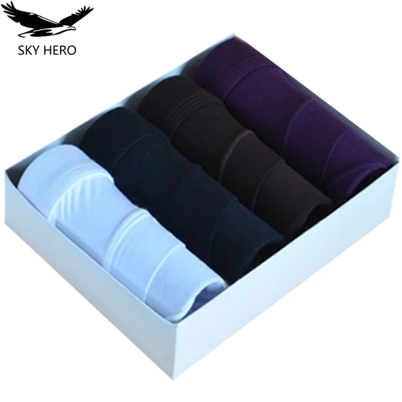 4 шт./лот трусы мужские нижнее белье сексуальное бикини Слип Homme Cuecas модная