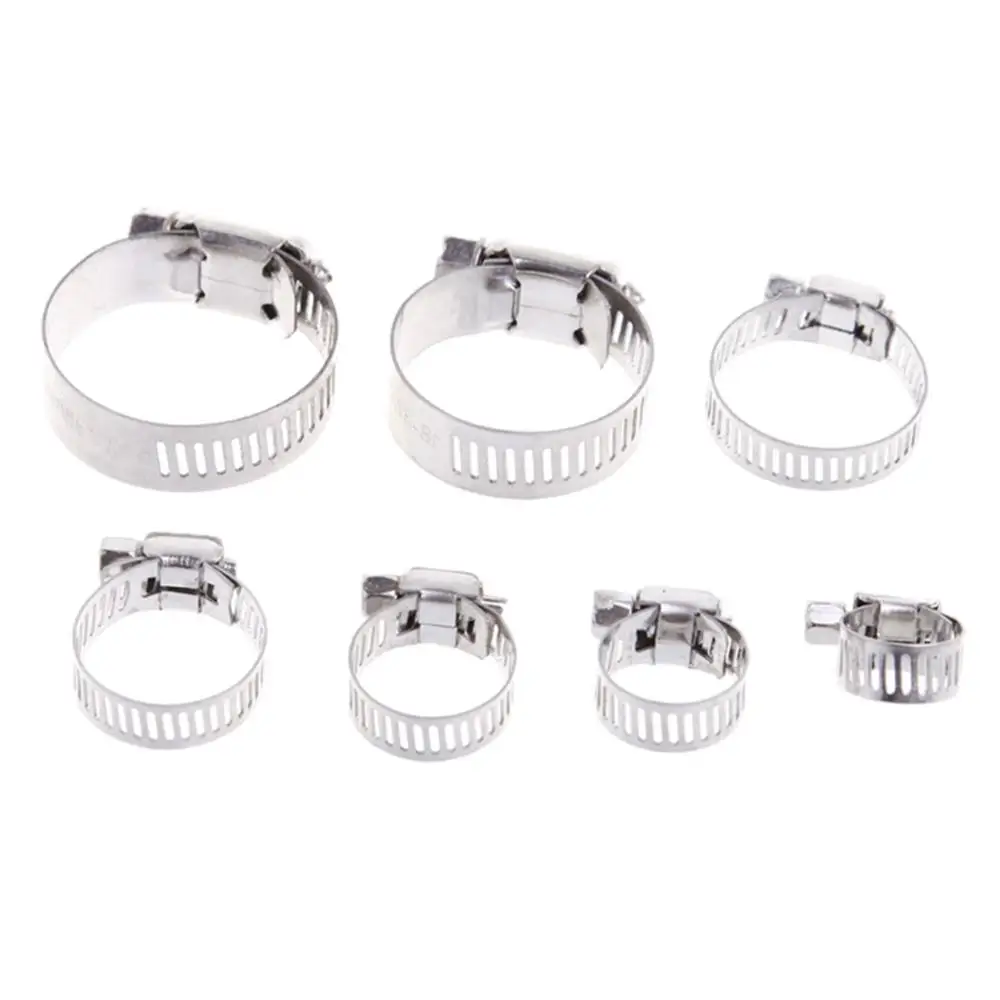 Шланговые зажимы из нержавеющей стали 60 шт./компл. 10-16 мм + пружинная коробка зажим