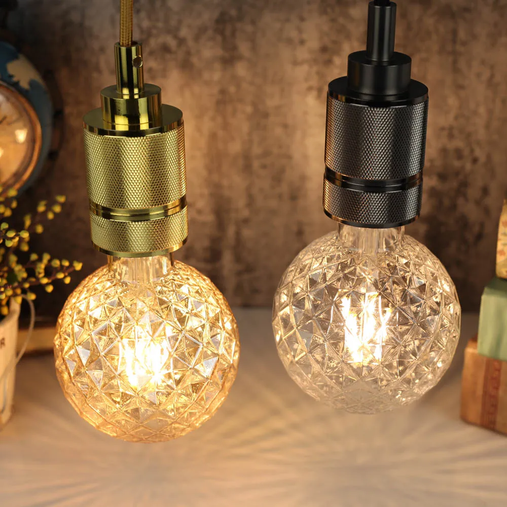 

TianFan E27 Vintage Decor Bulb G95 G125 Amber Glass Led 230V Living Room Decoration Light Lamp Edison 4W Led Bulb