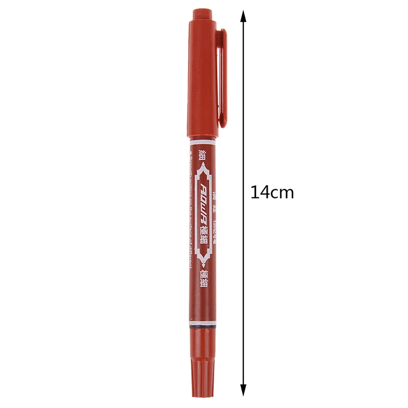 2PCS Permanent Marker Pens Skin Markers Fine Point Large Capacity Ink 0.5mm and 1mm Waterproof Office School Pen | Красота и здоровье