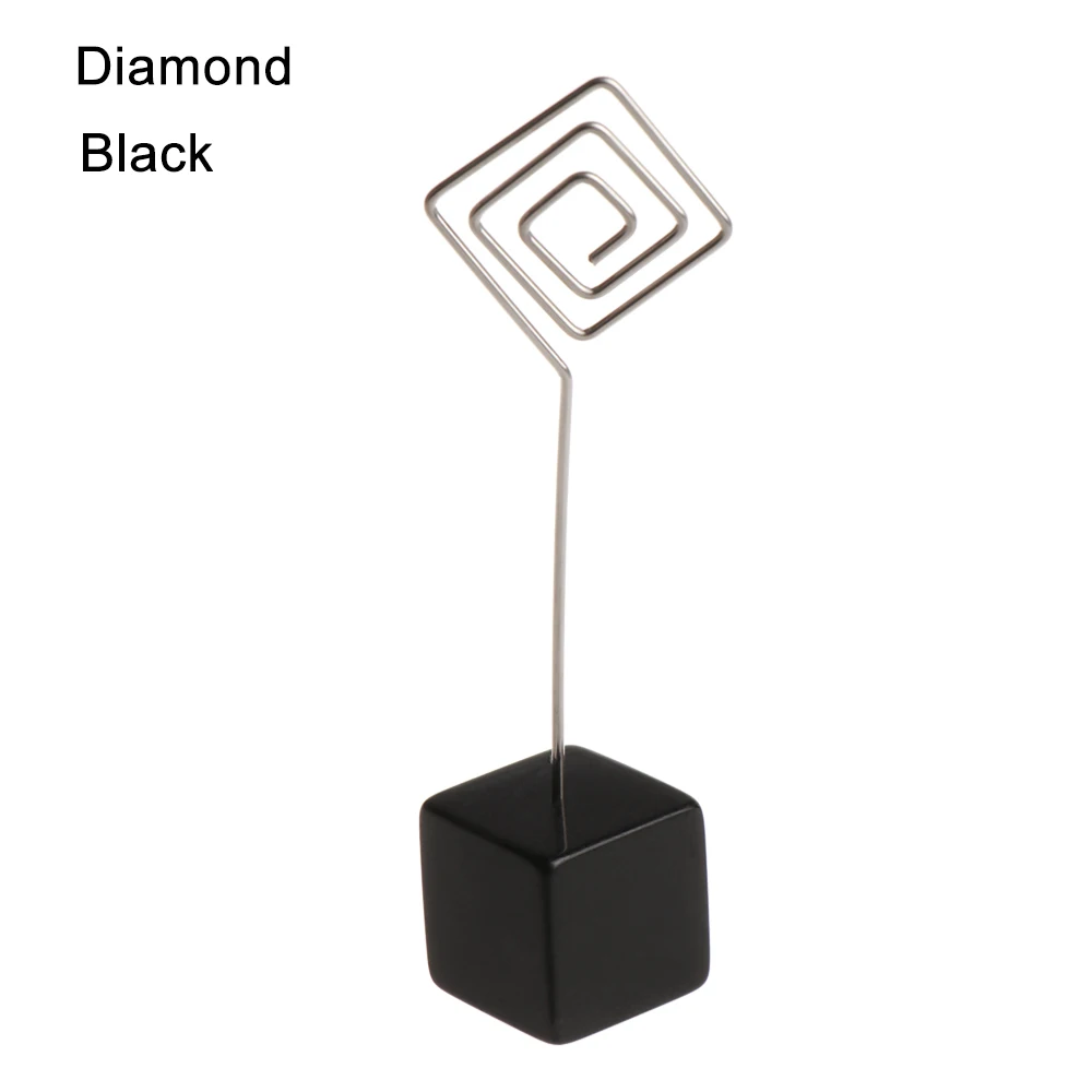 Diamond1 Креативный круглый деревянный зажим для фото, памятка с именем и карточкой, подставка для заметок, товары для заметок, рамка для фотографий, настольная подставка для фотографий, свадебные принадлежности - Цвет: Diamond1