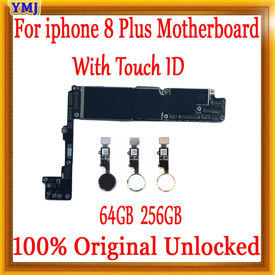 

Clean iCloud Main Logic Board Support System Update Motherboard for iPhone 8 Plus 5.5" Motherboard Full Chips IOS System 4G LTE