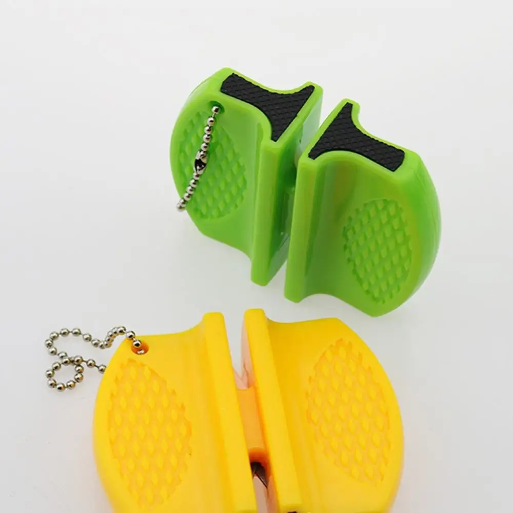 Портативная точилка для кухонных ножей Двухступенчатая походная карманная мини