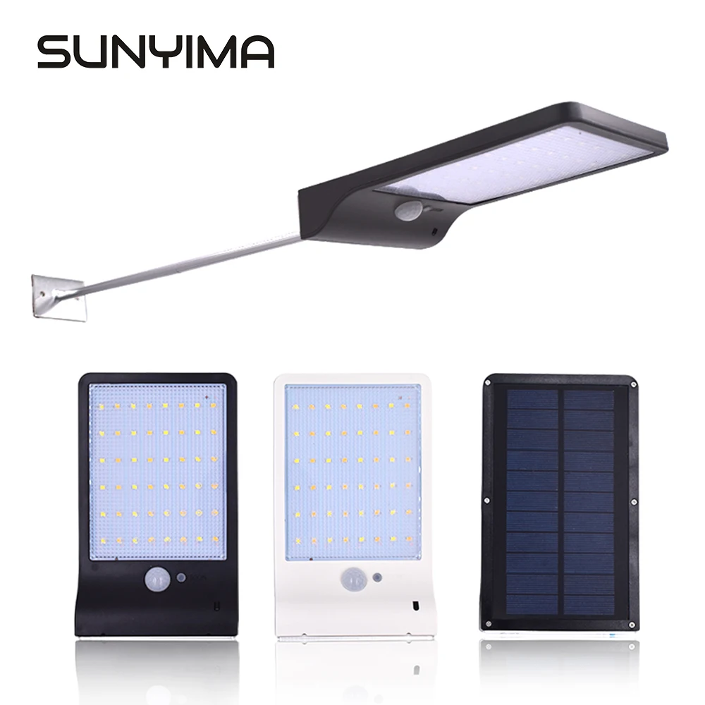 SUNYIMA 48LED движения солнечный светильник Водонепроницаемый открытый сад патио