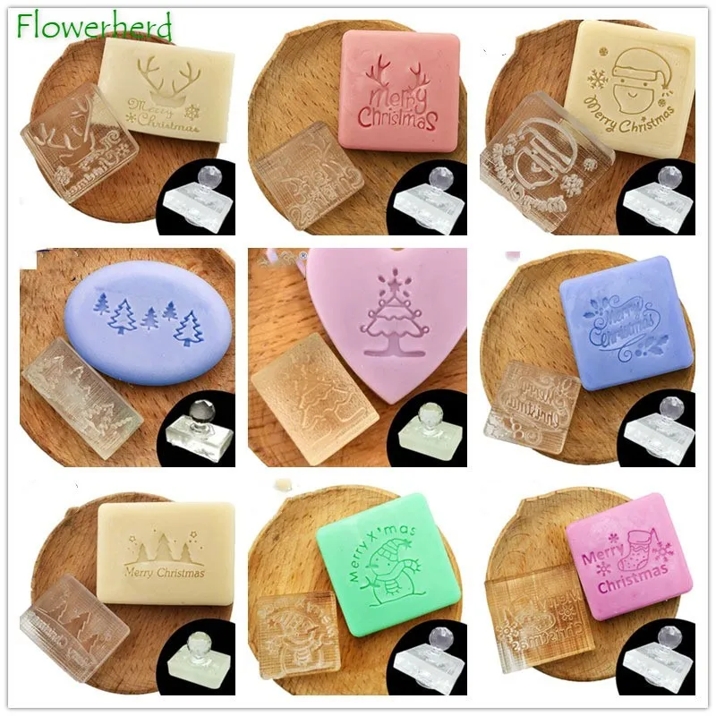 Печать для воска Рождественская печать в виде Санта-Клауса искусственного