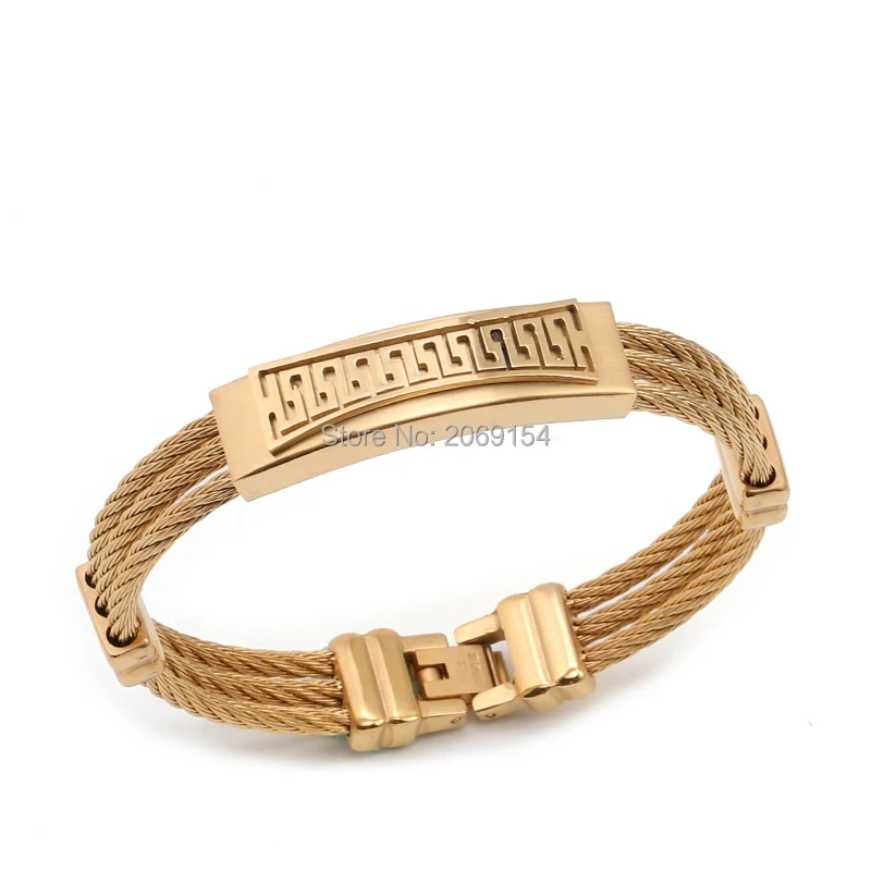 Мужской браслет из титана очаровательные ювелирные изделия модная цепочка