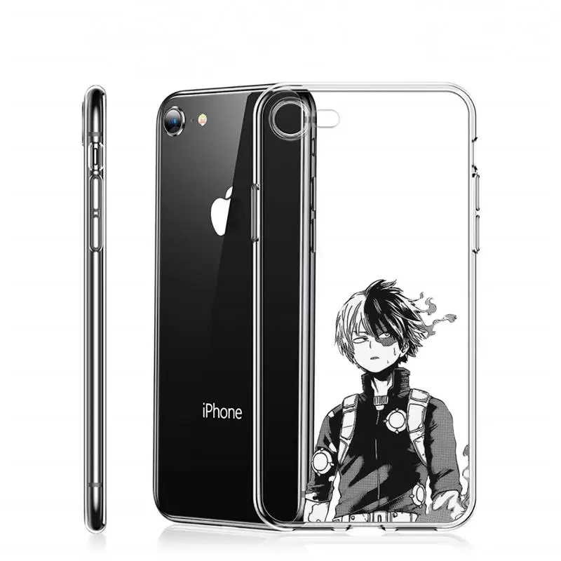 

Japan Anime My Hero Academia Phone Case Transparent for Clear iPhone 11 12 8 7 6 6S Plus X 5S SE 2020 XR mini pro XS MAX