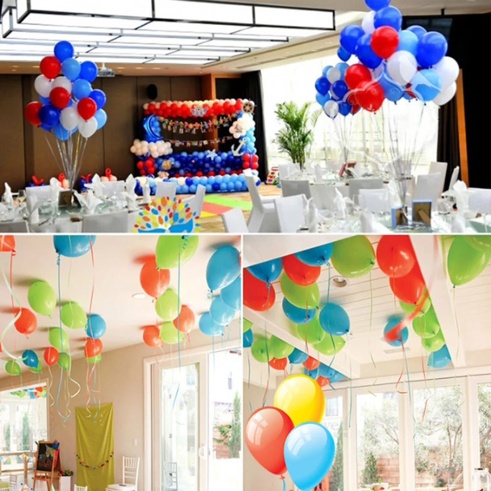 5 шт Разноцветные 10 м * мм воздушные шары ленты струны декоративные цветные